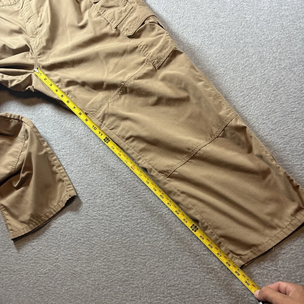 5.11 Tactical Men's 42x30 Double Knee Khaki Pants Hiking Outdoors Cargo Pockets